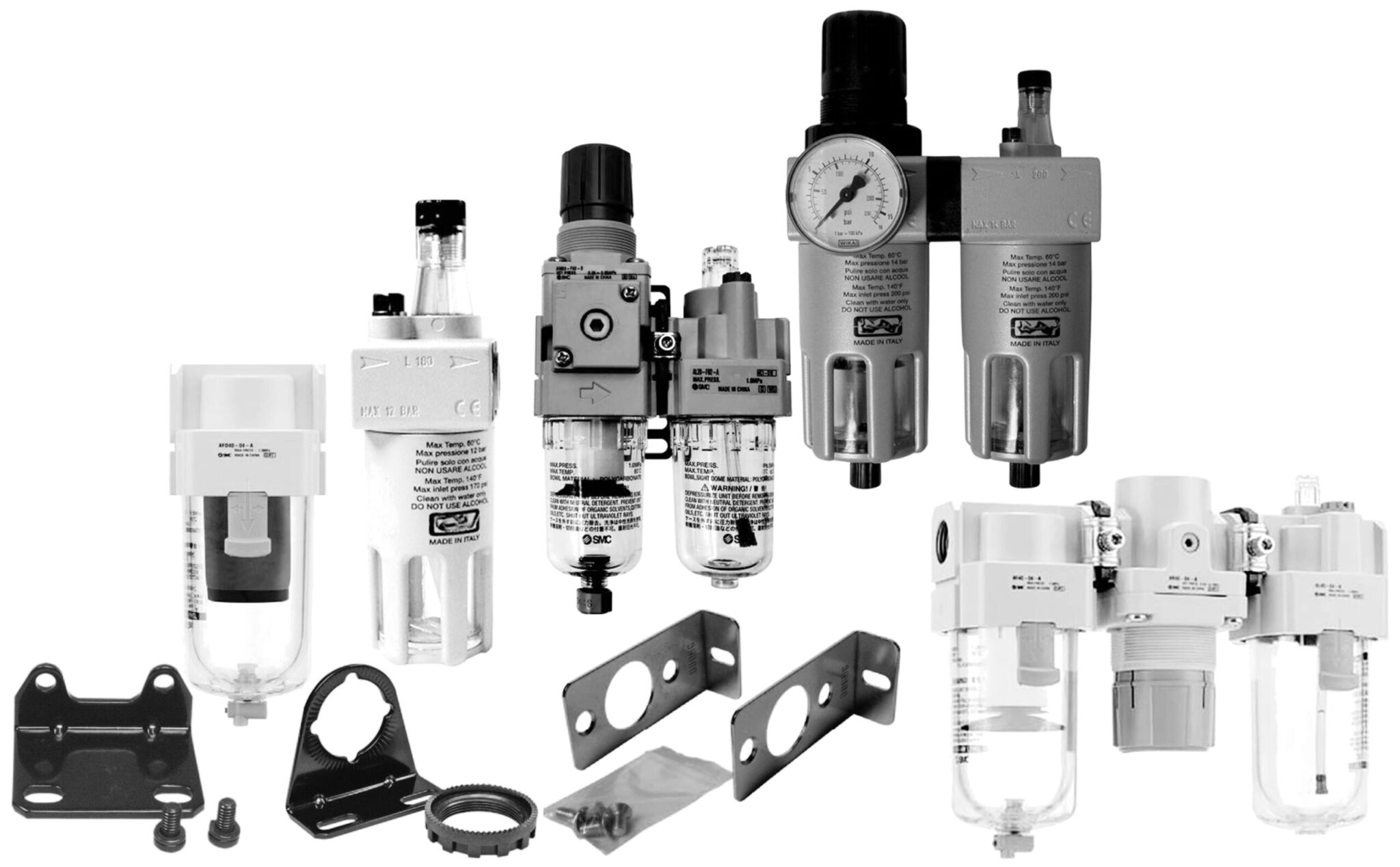 Filtri, riduttori e lubrificatori