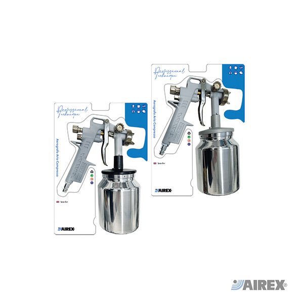 Aerografi serbatoio inferiore in blister