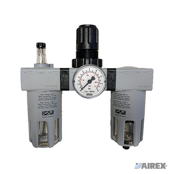 Gruppo filtro, riduttore, lubrificatore e manometro