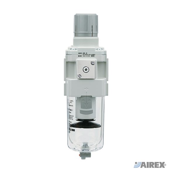 Gruppi filtro riduttore con tazza di protezione trasparente SMC