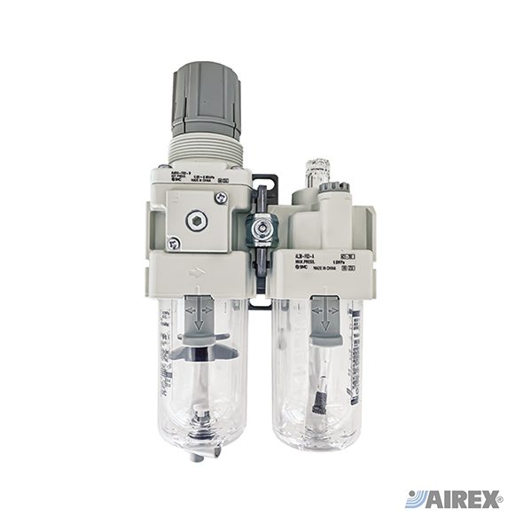 Gruppo filtro riduttore + lubrificatore SMC Airex