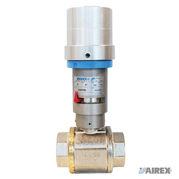 Valvola a sfera 2 vie con azionamento pneumatico