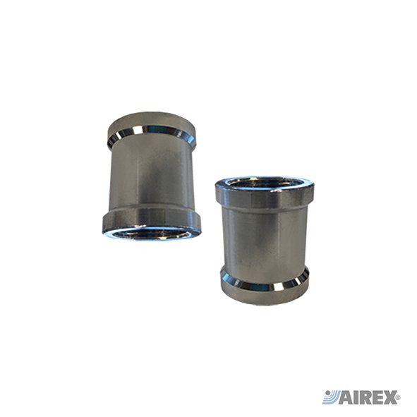 Raccordi in ottone cromato a manicotto Airex