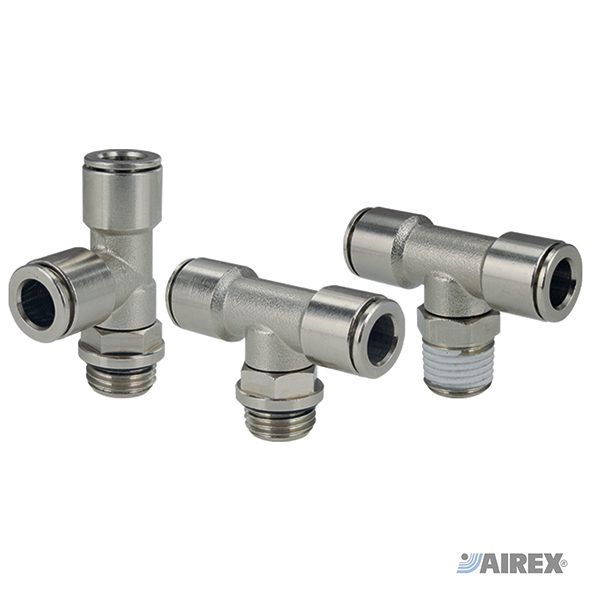 Raccordi automatici in ottone a T