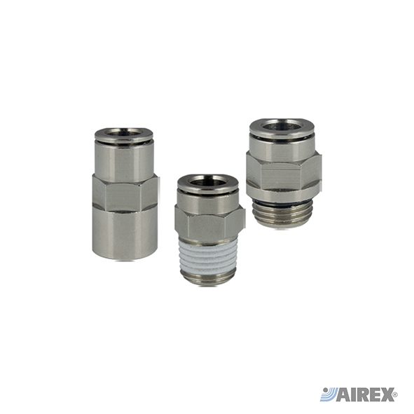 Raccordi automatici in ottone diritti