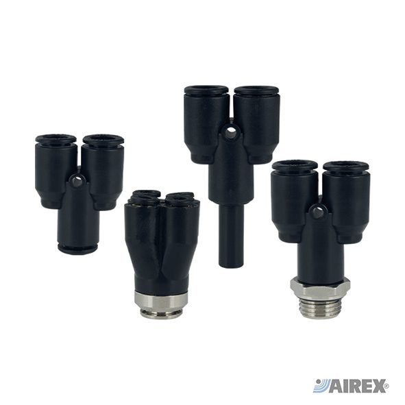 Raccordi automatici in plastica a Y Airex