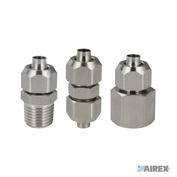 STRAIGHT STAINLESS STEEL PUSH-ON FITTINGS